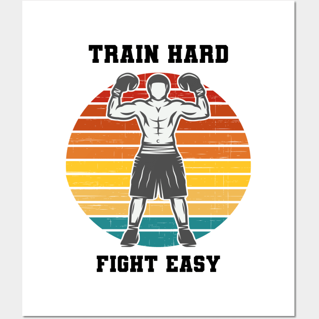 Man Kickboxer Man Muay Thai Wall Art by coloringiship